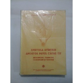  EPISTOLA  SFINTULUI  APOSTOL  PAVEL  CATRE  TIT    -  SABIN  VERZAN 